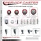 Service Caster 5 Inch Red Polyurethane Swivel 58 Inch Threaded Stem Caster Set with Total Lock Brake SCC-TSTTL20S514-PPUB-RED-58212-4 - alternate 2